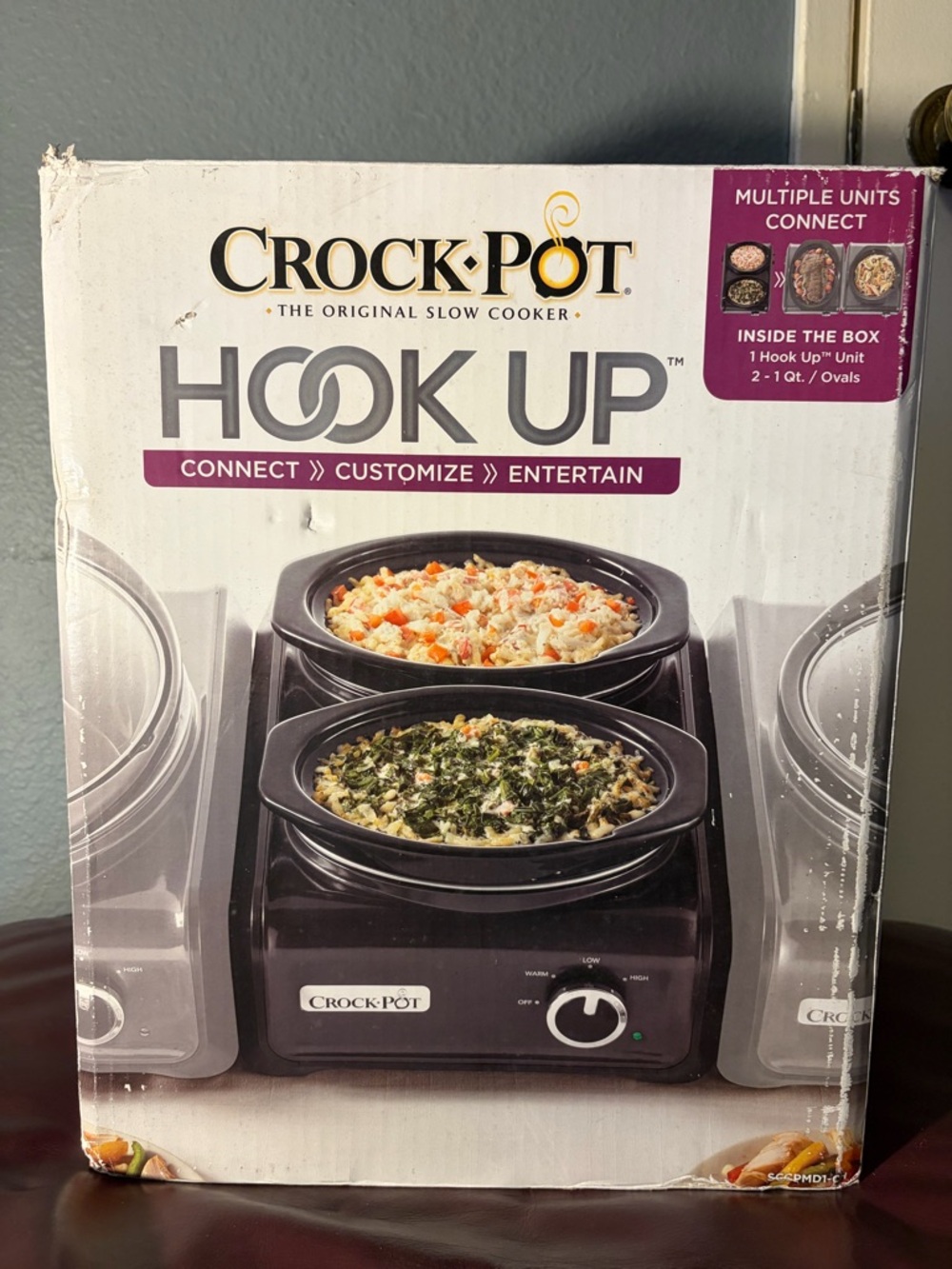 Crock-Pot Hook Up Black Modular Slow Cooker